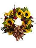 Handmade Sunflower Wreath