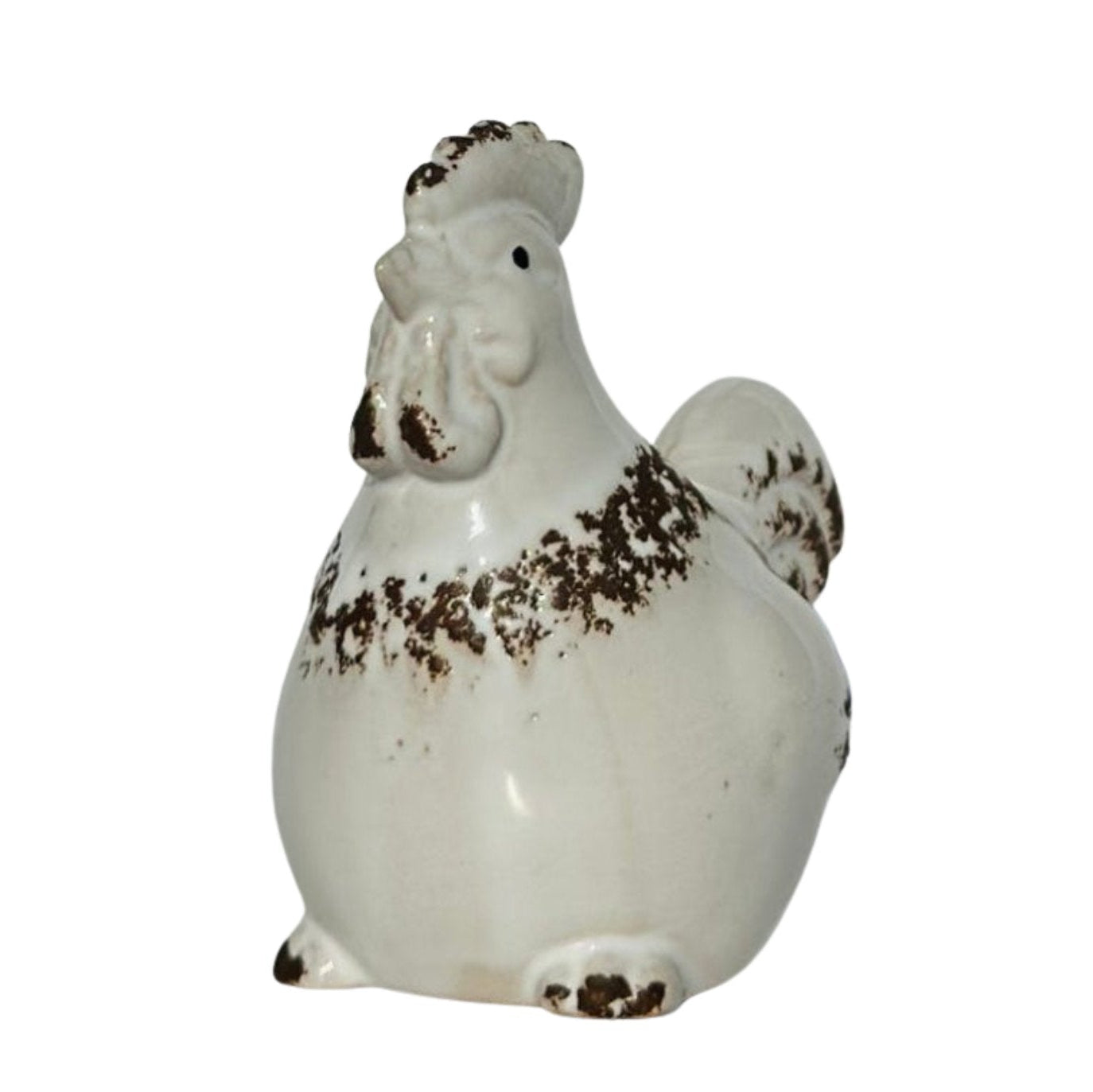 Rustic Ceramic Rooster Figurine