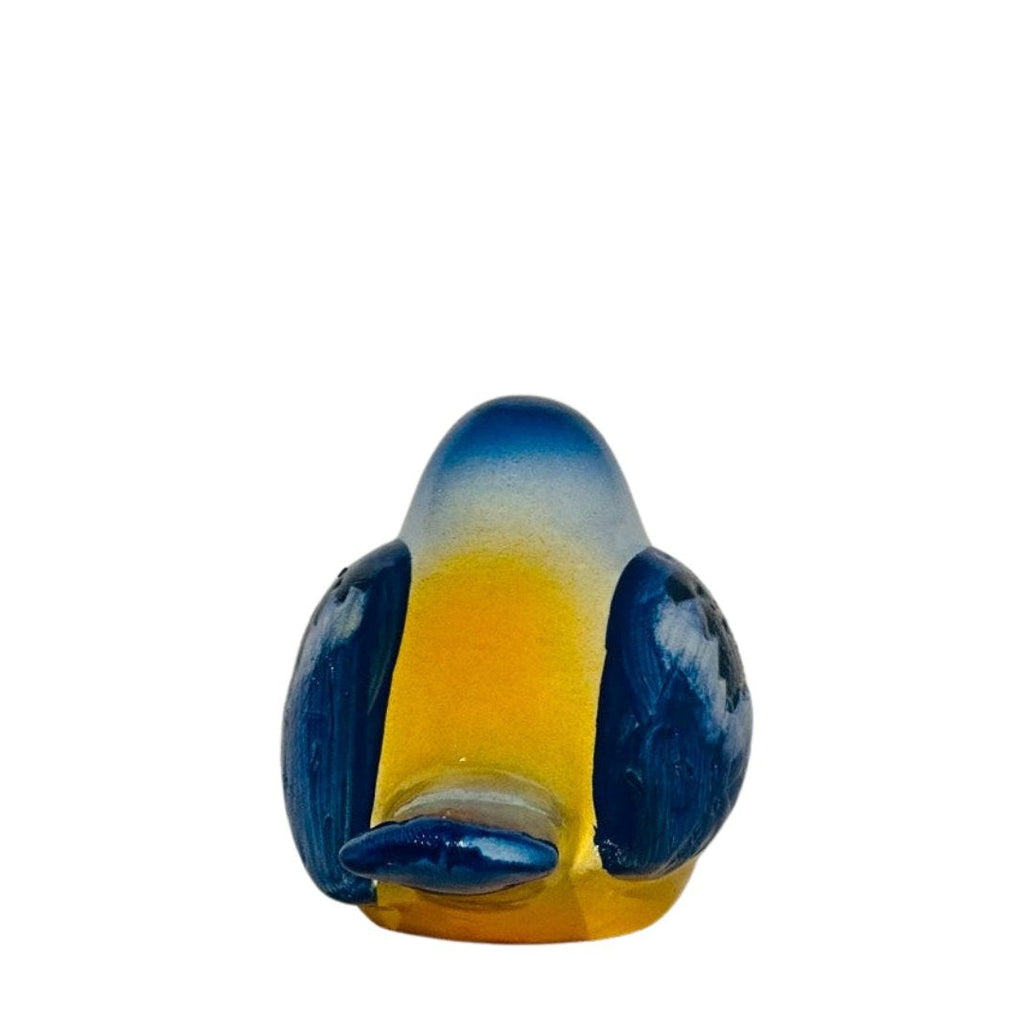Ceramic Golden Belly Bluebird Figurine