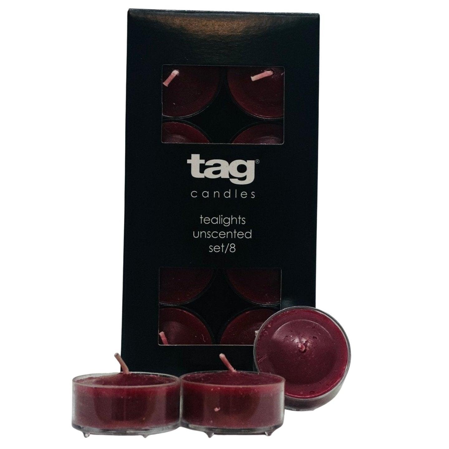 Unscented Colored Tealights – Pack of 8