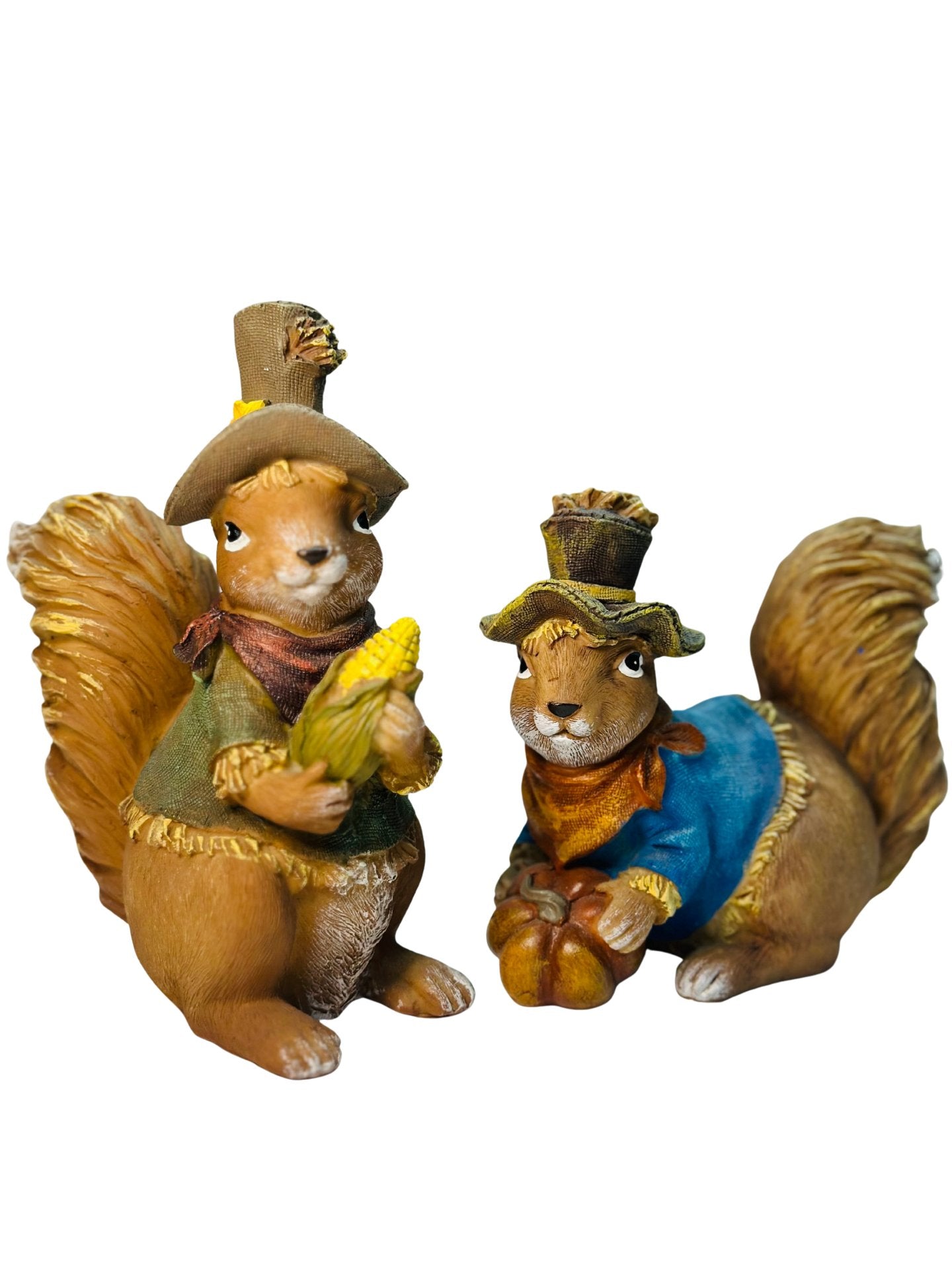 Fall Squirrel Figurines