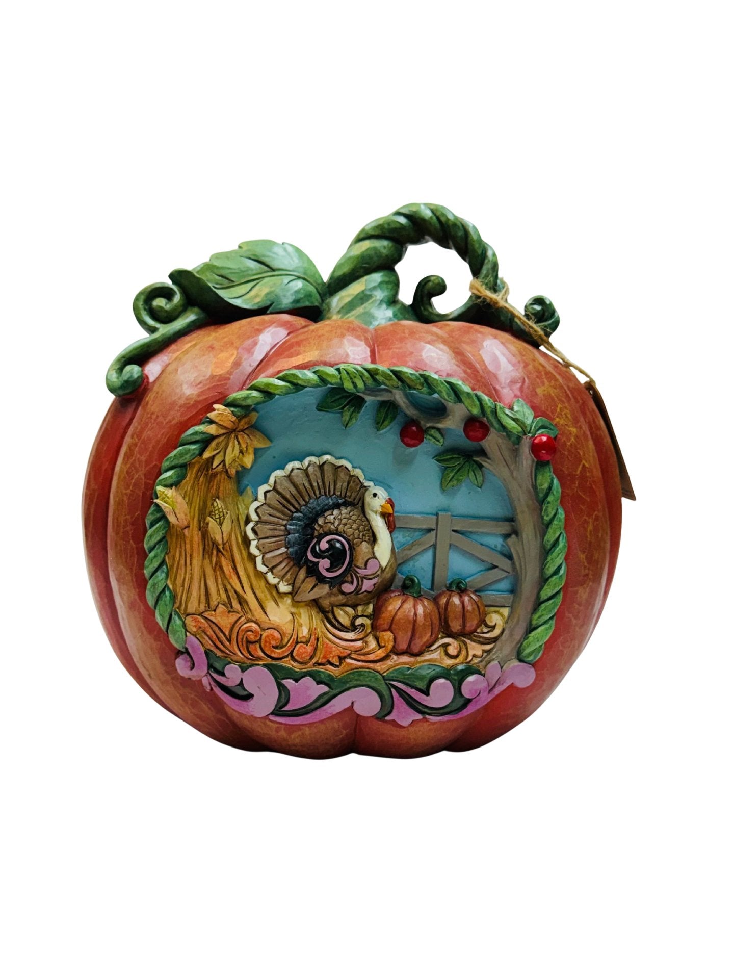 Jim Shore Thanksgiving Pumpkin Figurine