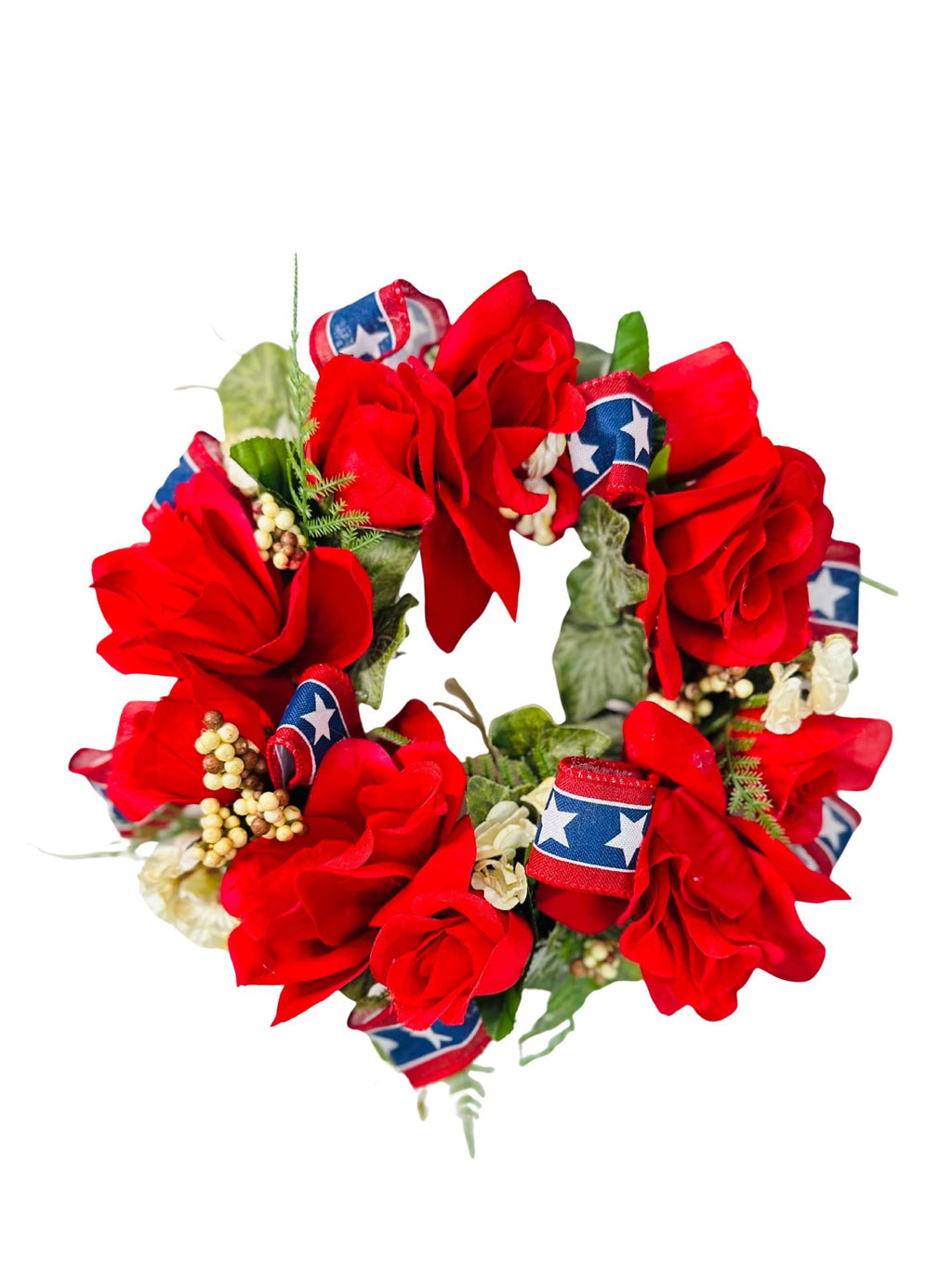 Handmade Americana Red Candle Ring