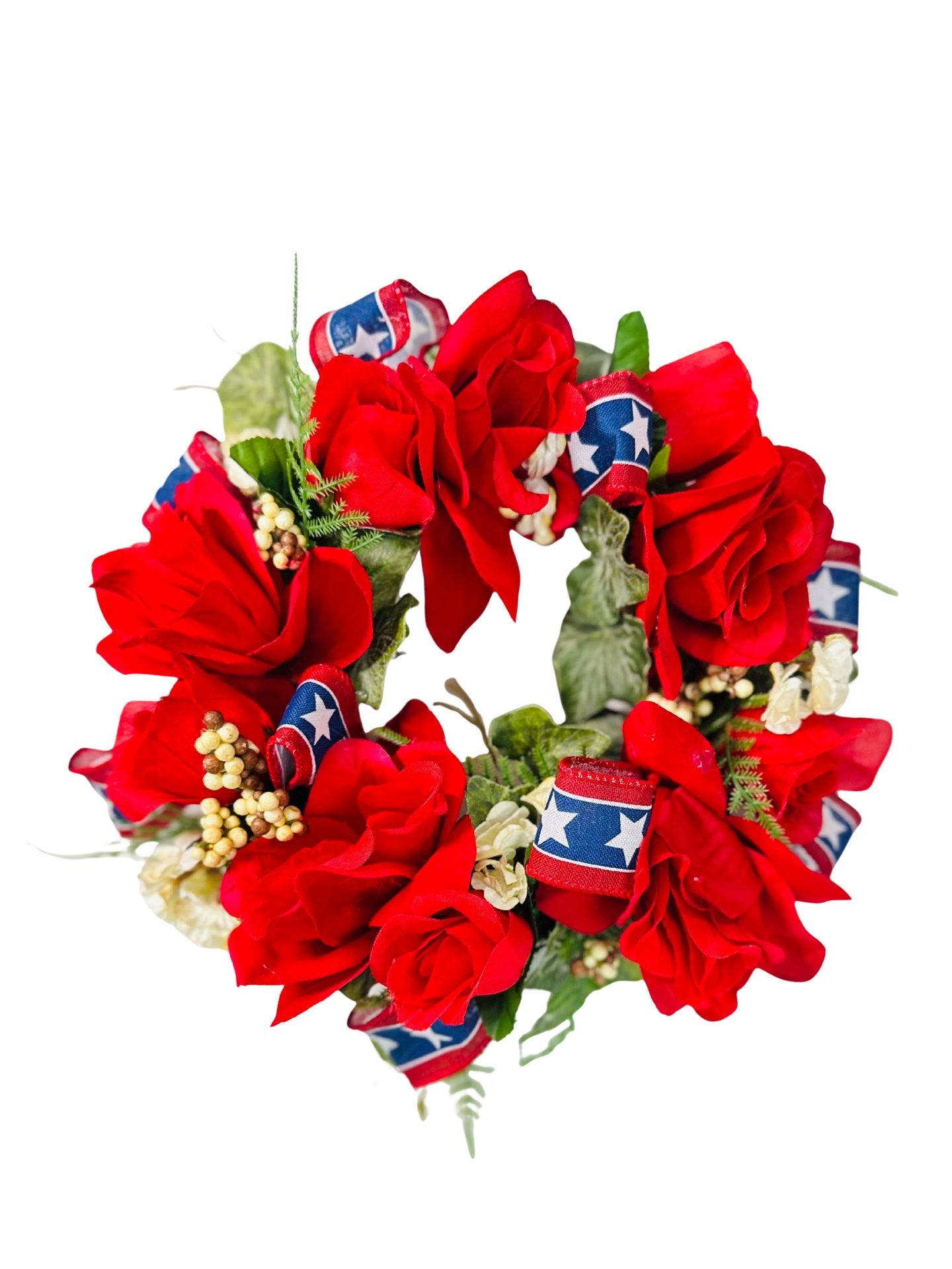 Handmade Americana Red Candle Ring