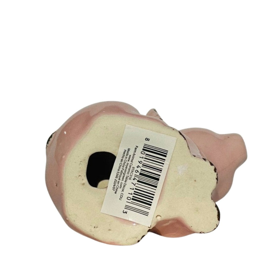 Ceramic Farmhouse Pig Figurine