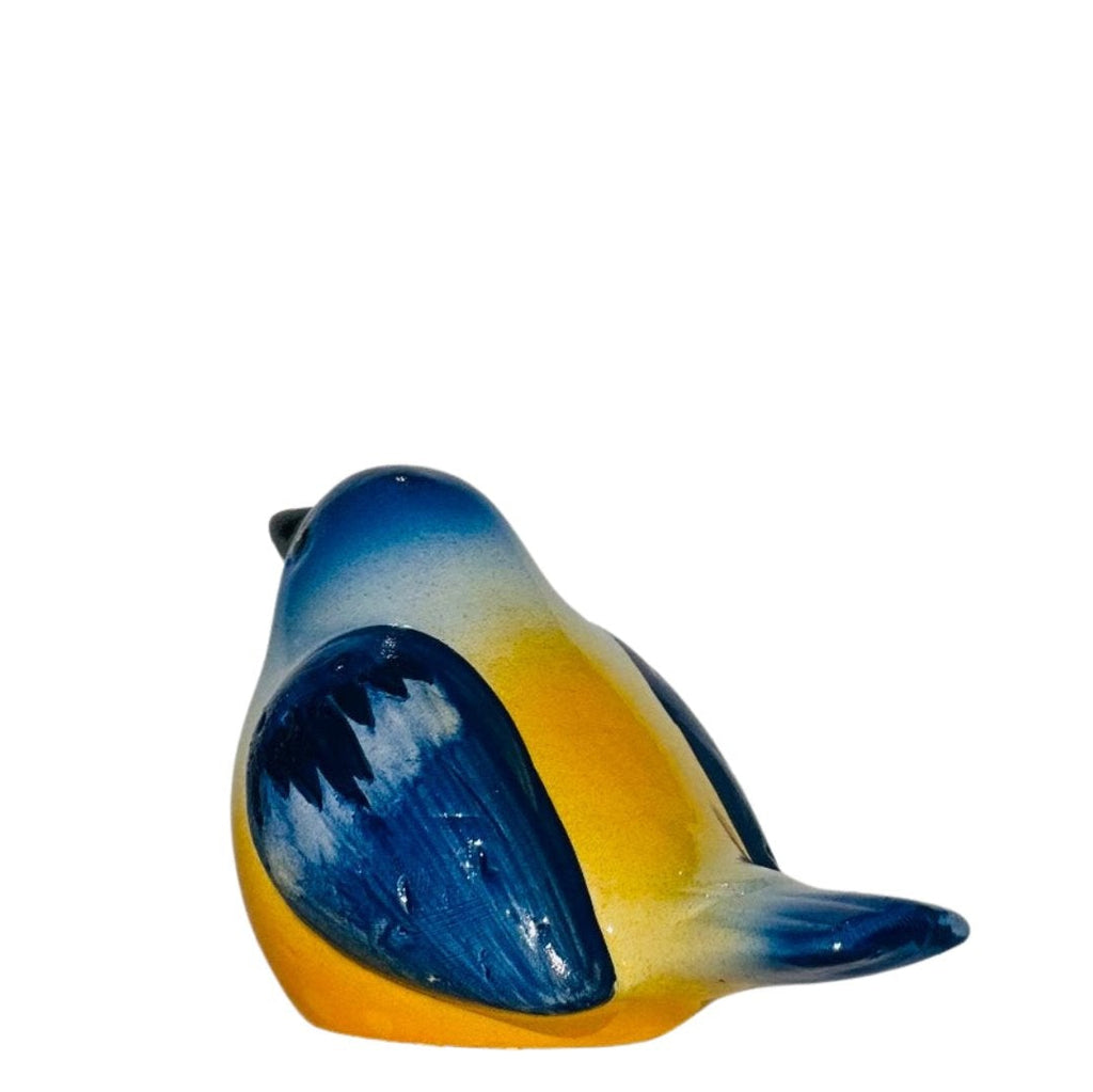 Ceramic Golden Belly Bluebird Figurine