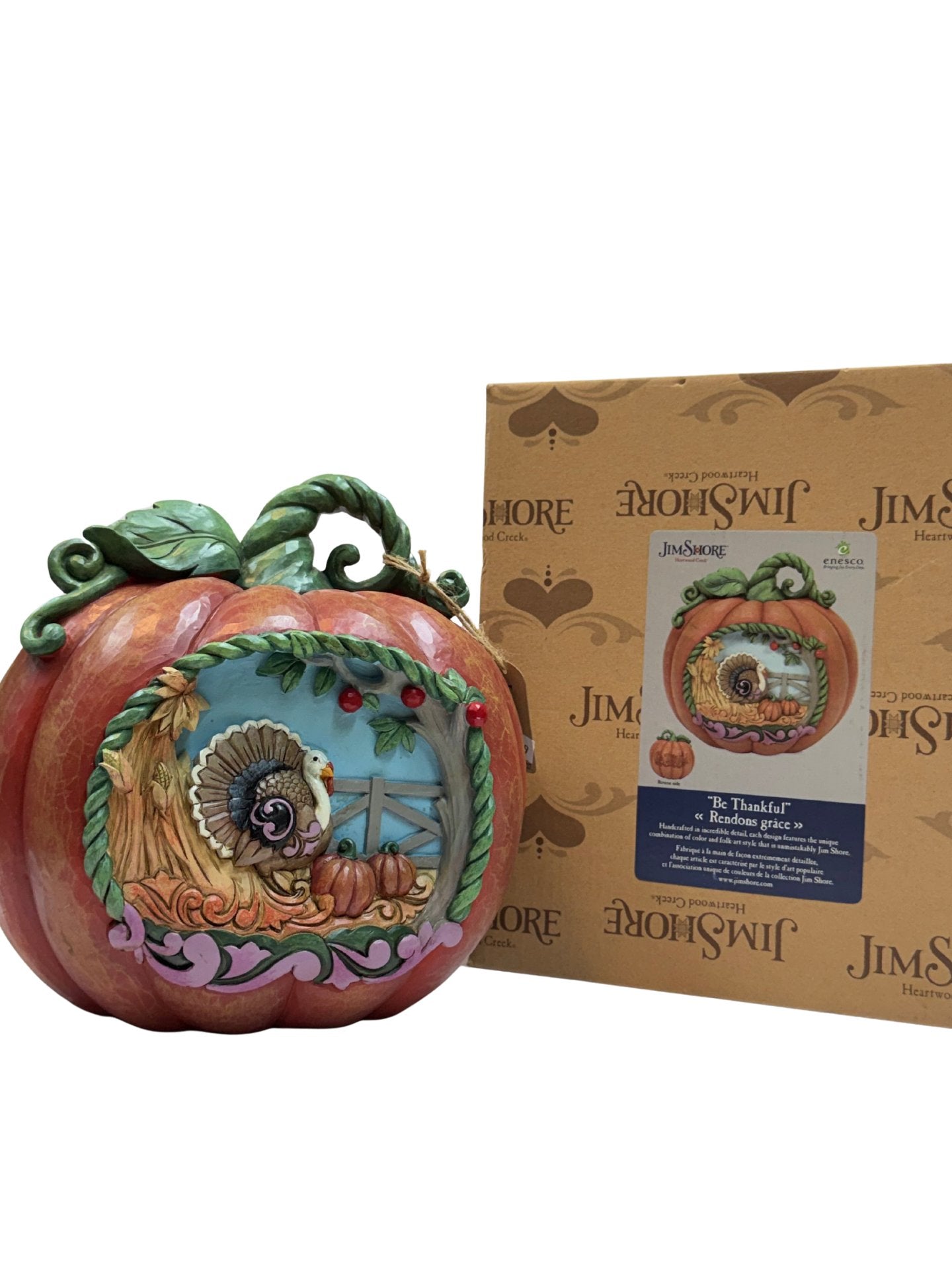 Jim Shore Thanksgiving Pumpkin Figurine
