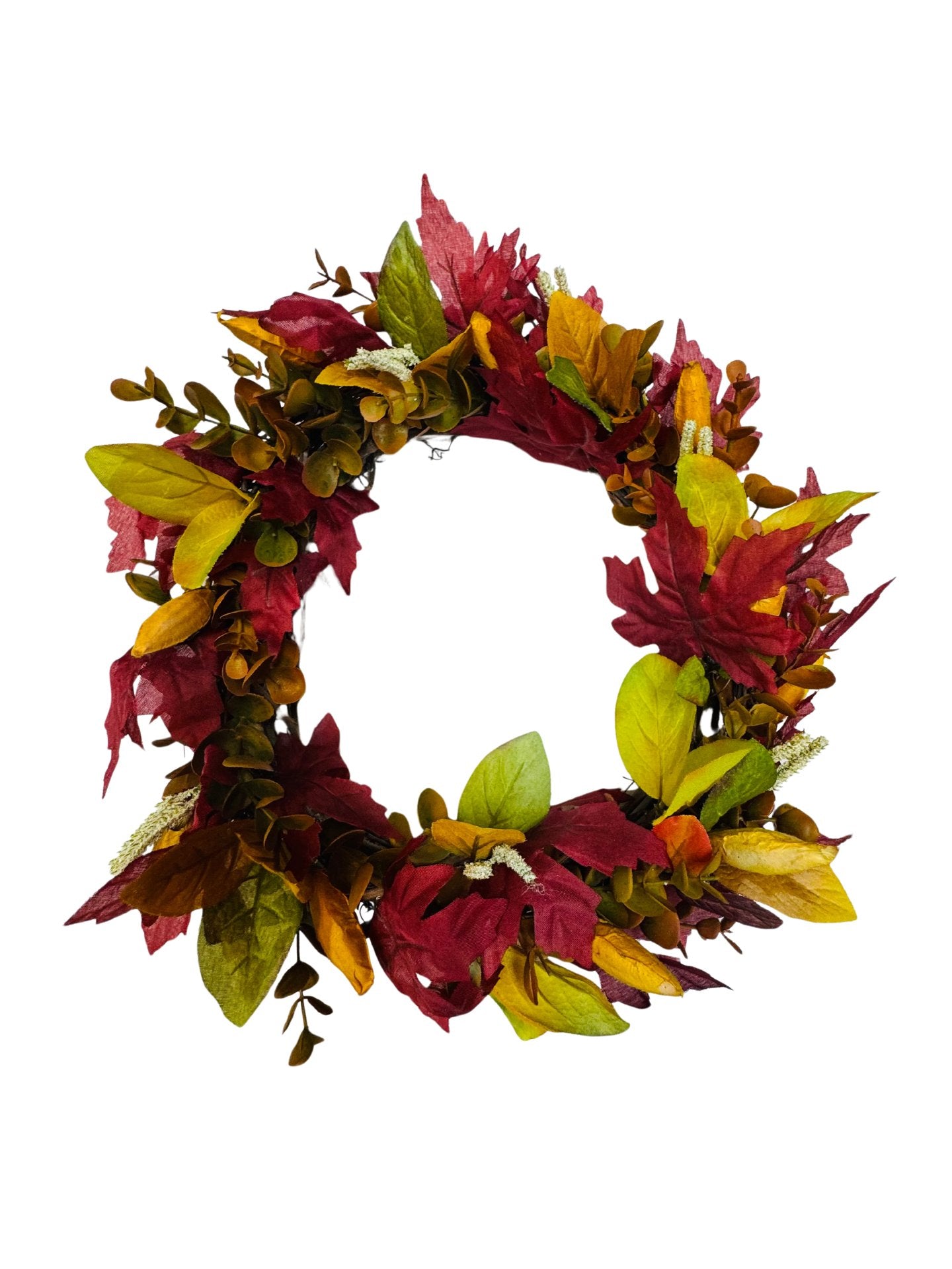 Handmade Fall Leaves Wreath