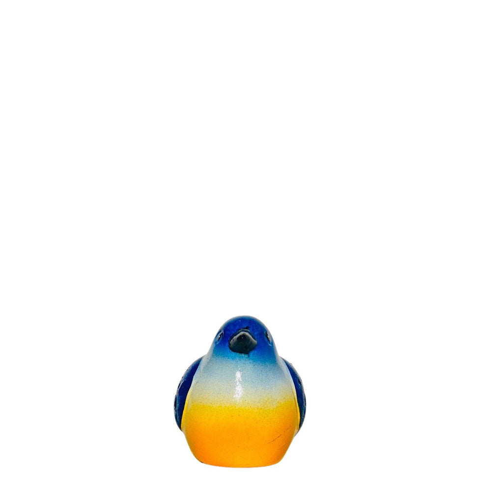 Ceramic Golden Belly Bluebird Figurine