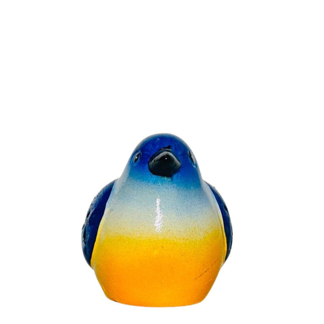 Ceramic Golden Belly Bluebird Figurine