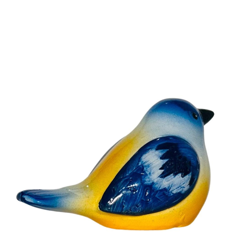 Ceramic Golden Belly Bluebird Figurine