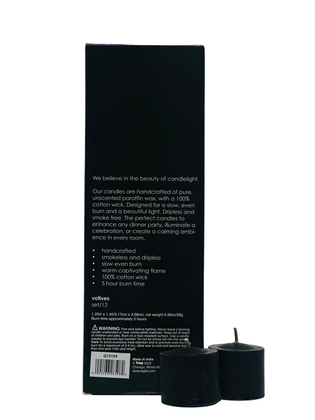 Unscented Votive Candles - Pack of 12