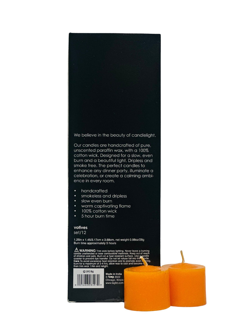 Unscented Votive Candles - Pack of 12